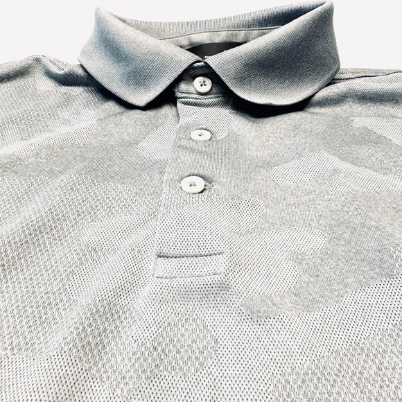 Ralph Lauren RLX Men's Performance Golf Polo Mesh Gray Camo Med EUC - Picture 3 of 15